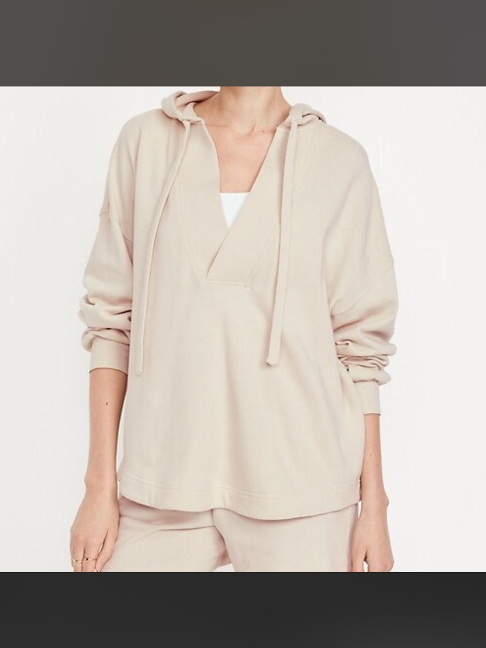 Old Navy Hoodie and Shorts Set in Beige